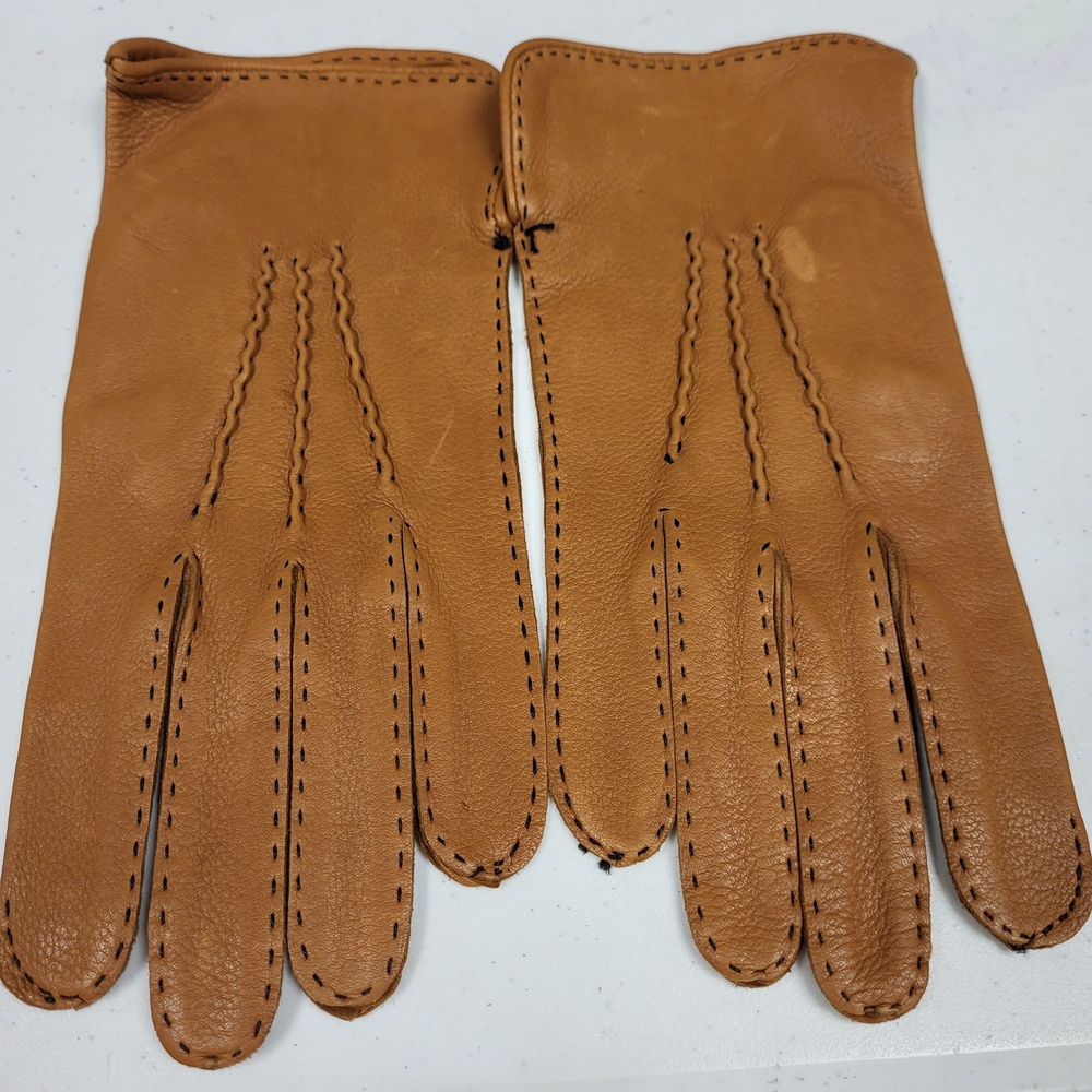 DaVinci Caramel Leather Gloves